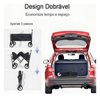 Diseño plegable en 3 pasos - cabe en el maletero del auto