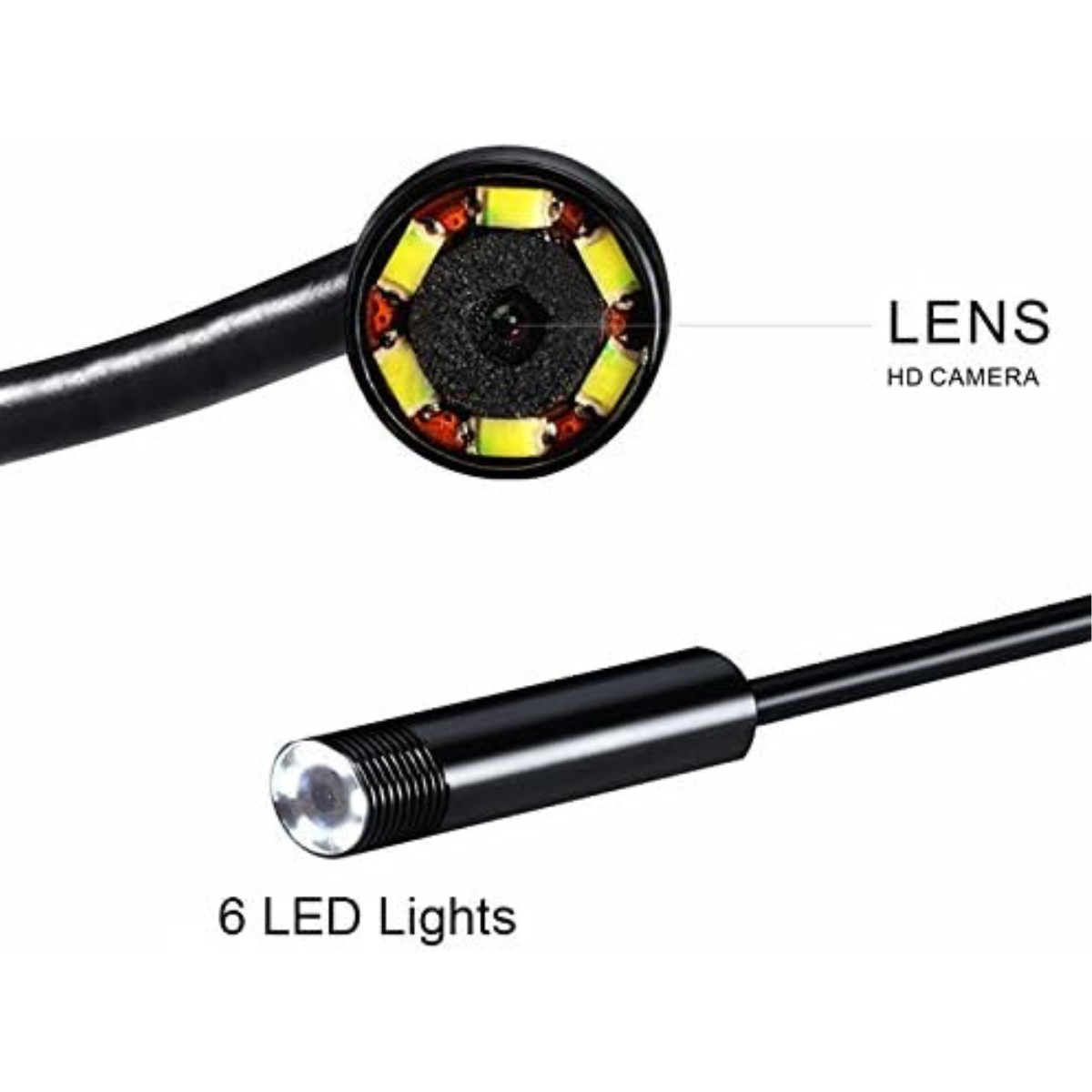 Sonda de Inspección con Luces LED