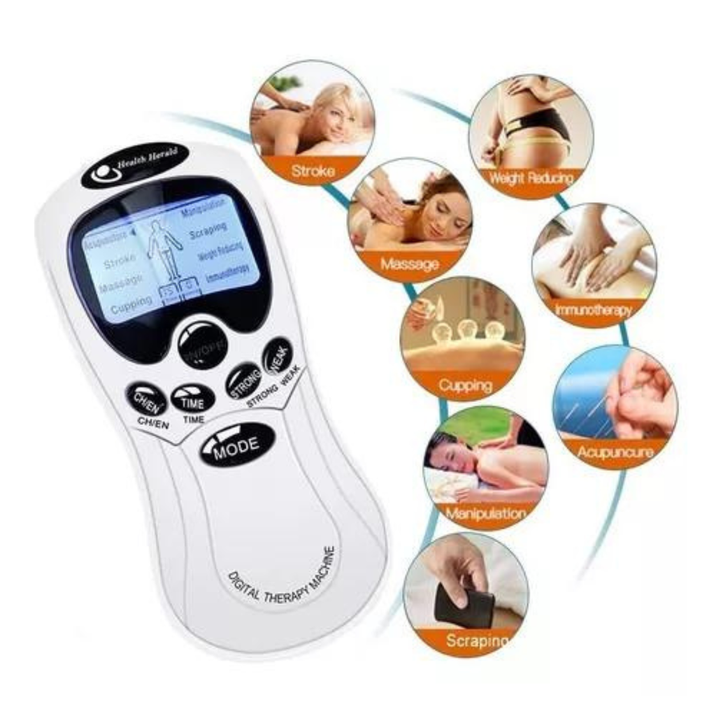 Masajeador Digital Electro Estimulador - modos de uso