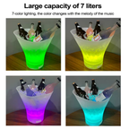 Hielera 7L con iluminación 7 colores