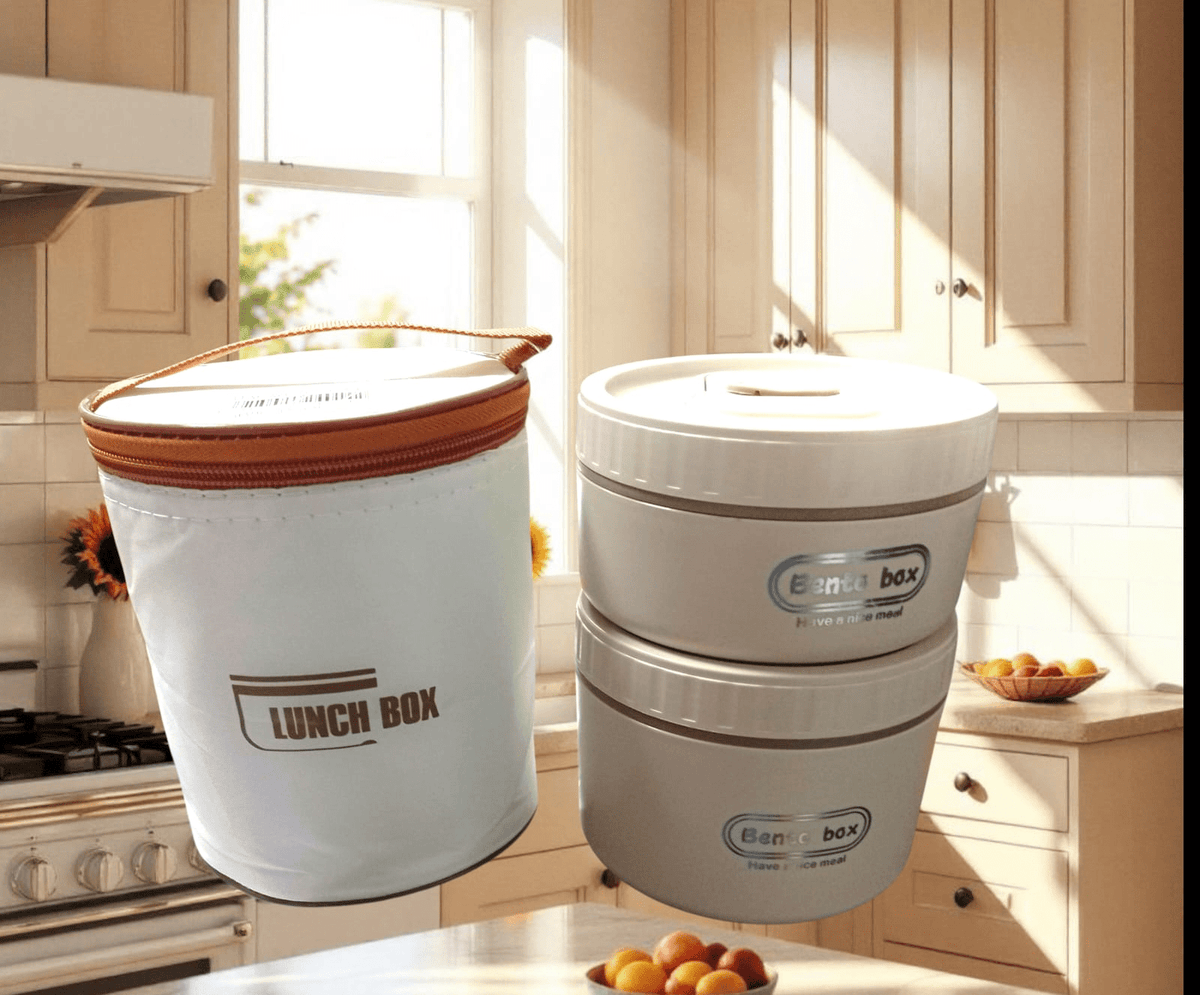 Lunch Box 2 en 1 con bolsa térmica en cocina