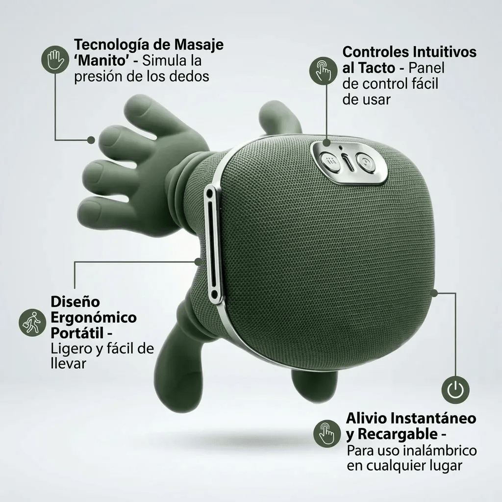 Masajeador Cervical Eléctrico - Tecnología de masaje manito