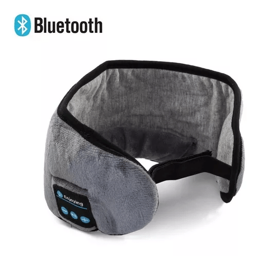 Máscara para dormir con Bluetooth gris