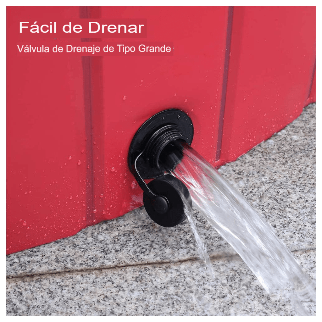 Válvula de drenaje fácil piscina para mascotas