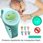 Pulsera repelente dinosaurio con luz flash - colores disponibles