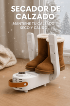Secador de calzado con botas en invierno