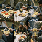 Set de picnic para camping - uso en naturaleza