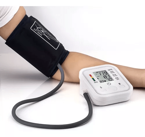 Tensiómetro digital de brazo con brazalete y pantalla LCD